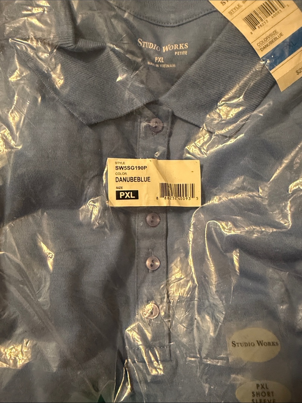 Studio Works Women’s  Blue Polo Shirt - PXL